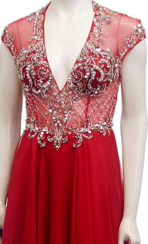 Vestido Chiffon de Seda Alyce Paris