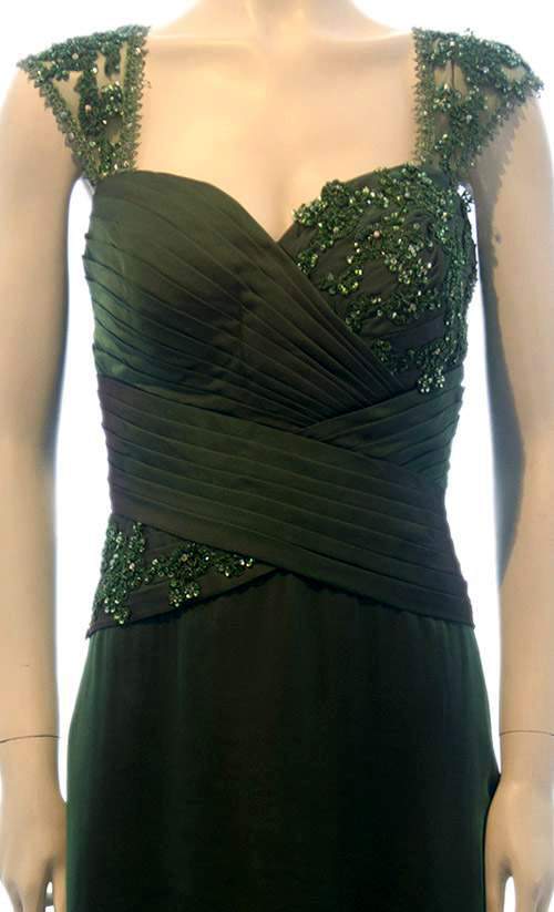 Vestido com bordado e nervuras, da marca Jean de Lys